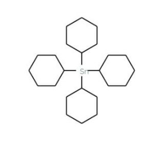 Tetracyclohexyltin (CAS 1449-55-4) - chemical structure image