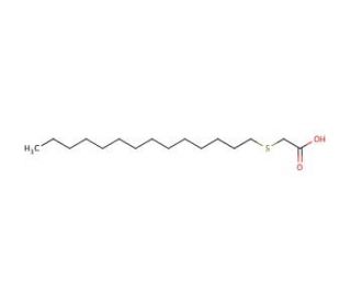 Tetradecylthioacetic Acid (CAS 2921-20-2) - chemical structure image