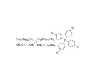 Tetradodecylammonium tetrakis(4-chlorophenyl)borate (CAS 100581-42-8) - chemical structure image