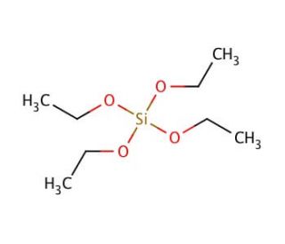 Tetraethyl orthosilicate (CAS 78-10-4) - chemical structure image