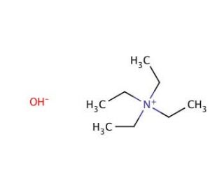 Tetraethylammonium hydroxide solution (CAS 77-98-5) - chemical structure image