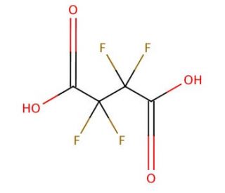 Tetrafluorosuccinic acid (CAS 377-38-8) - chemical structure image