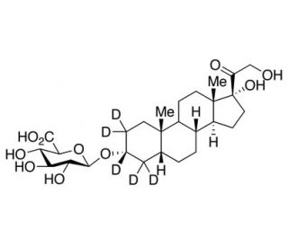 Tetrahydro-11-deoxy Cortisol-d5 3-O-&beta;-D-Glucuronide - chemical structure image