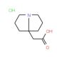 Tetrahydro-1H-pyrrolizin-7a(5H)-ylacetic acid hydrochloride (CAS 124655-63-6) - chemical structure image