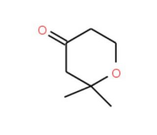 Tetrahydro-2,2-dimethyl-4H-pyran-4-one (CAS 1194-16-7) - chemical structure image