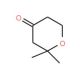 Tetrahydro-2,2-dimethyl-4H-pyran-4-one (CAS 1194-16-7) - chemical structure image