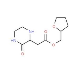 Tetrahydro-2-furanylmethyl 2-(3-oxo-2-piperazinyl)acetate - chemical structure image