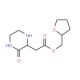 Tetrahydro-2-furanylmethyl 2-(3-oxo-2-piperazinyl)acetate - chemical structure image