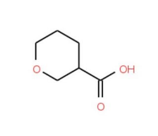 Tetrahydro-2H-pyran-3-carboxylic acid (CAS 873397-34-3) - chemical structure image
