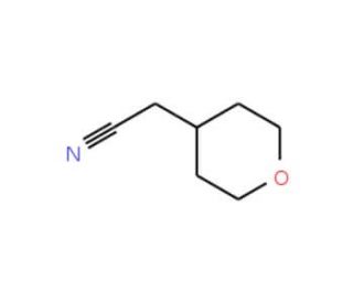 Tetrahydro-2H-pyran-4-ylacetonitrile (CAS 850429-50-4) - chemical structure image