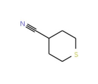 Tetrahydro-2H-thiopyran-4-carbonitrile (CAS 195503-40-3) - chemical structure image