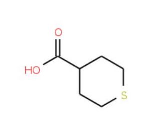 Tetrahydro-2H-thiopyran-4-carboxylic acid (CAS 89489-53-2) - chemical structure image