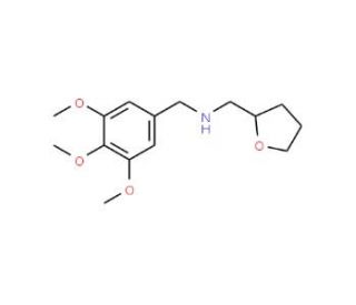 (Tetrahydro-furan-2-ylmethyl)-(3,4,5-trimethoxy-benzyl)-amine (CAS 356538-15-3) - chemical structure image