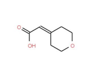 (Tetrahydro-pyran-4-ylidene)-acetic acid (CAS 130312-01-5) - chemical structure image