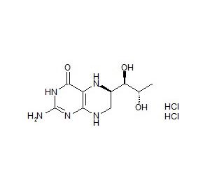 Tetrahydrobiopterin (THB) dihydrochloride (CAS 69056-38-8) - chemical structure image