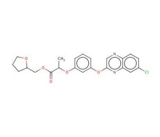 (Tetrahydrofuran-2-yl)methyl 2-(3-(7-chloroquinoxalin-2-yloxy)phenoxy)propanoate - chemical structure image