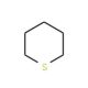 Tetrahydrothiopyran (CAS 1613-51-0) - chemical structure image