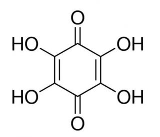 Tetrahydroxy-1,4-quinone (CAS 123334-16-7) - chemical structure image