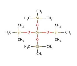 Tetrakis(trimethylsilyloxy)silane (CAS 3555-47-3) - chemical structure image