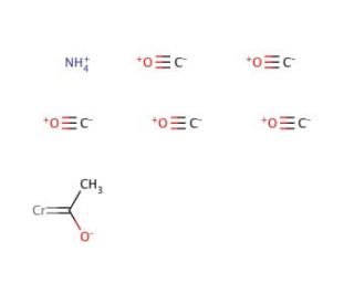 Tetramethylammonium (1-hydroxyethylidene)pentacarbonylchromium (CAS 15975-93-6) - chemical structure image