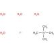 Tetramethylammonium fluoride tetrahydrate (CAS 17787-40-5) - chemical structure image