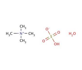 Tetramethylammonium hydrogen sulfate monohydrate (CAS 103812-00-6) - chemical structure image