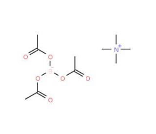 Tetramethylammonium triacetoxyborohydride (CAS 109704-53-2) - chemical structure image