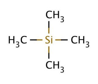 Tetramethylsilane (CAS 75-76-3) - chemical structure image