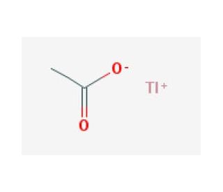 Thallium(I) acetate (CAS 563-68-8) - chemical structure image