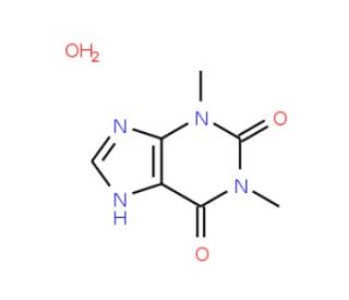 Theophylline monohydrate (CAS 5967-84-0) - chemical structure image