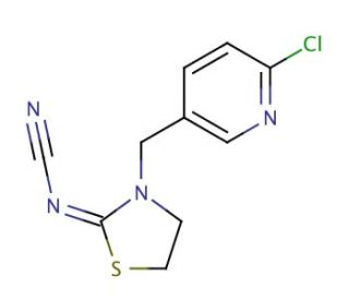 Thiacloprid (CAS 111988-49-9) - chemical structure image