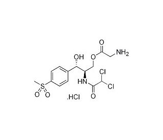 Thiamphenicol Glycinate hydrochloride (CAS 2611-61-2) - chemical structure image