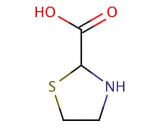 Thiazolidine-2-carboxylic acid (CAS 65126-70-7) - chemical structure image