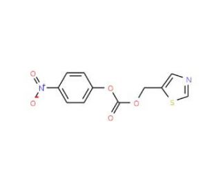 Thiazolylmethyl-4-nitrophenylcarbonate (CAS 144163-97-3) - chemical structure image
