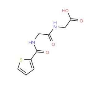 ({[(thien-2-ylcarbonyl)amino]acetyl}amino)acetic acid - chemical structure image