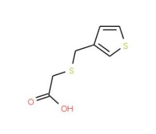 [(thien-3-ylmethyl)thio]acetic acid (CAS 16401-41-5) - chemical structure image