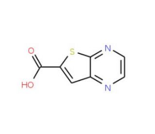 Thieno[2,3-b]pyrazine-6-carboxylic acid (CAS 59944-79-5) - chemical structure image
