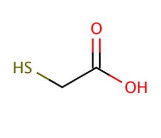 Thioglycolic acid (CAS 68-11-1) - chemical structure image