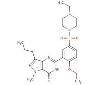 Thiohomo Sildenafil (CAS 479073-80-8) - chemical structure image