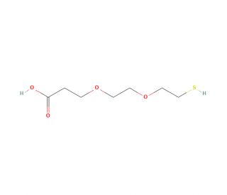 Thiol-PEG2-acid (CAS 1379649-73-6) - chemical structure image