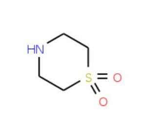 Thiomorpholine 1,1-dioxide (CAS 39093-93-1) - chemical structure image