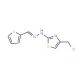 thiophene-2-carbaldehyde [4-(chloromethyl)-1,3-thiazol-2-yl]hydrazone - chemical structure image