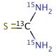 Thiourea-13C,15N2 (CAS 285977-83-5) - chemical structure image