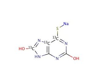 Thiouric Acid-13C3 Sodium Salt Dihydrate (CAS 1330823-16-9) - chemical structure image