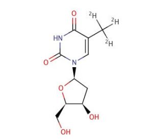 Thymidine, Methyl-d3 (CAS 74848-84-3 ) - chemical structure image