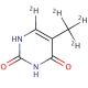Thymine-d4 (methyl-d3,6-d1) (CAS 156054-85-2) - chemical structure image