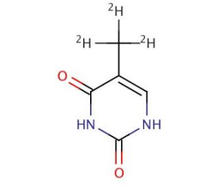 Thymine, Methyl-d3 (CAS 68941-98-0) - chemical structure image