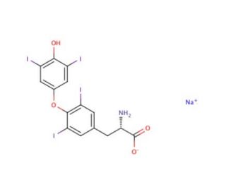 Thyroxine Soduim Salt - chemical structure image