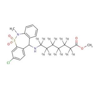 Tianeptine-d12 Methyl Ester - chemical structure image