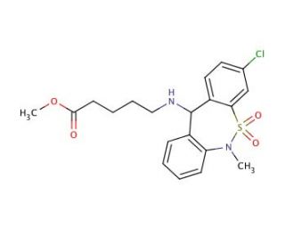 Tianeptine Metabolite MC5 Methyl Ester - chemical structure image